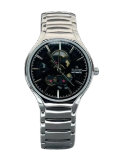 RADO TRUE ROUND AUTOMATIC OPEN HEART – SILVER BLACK